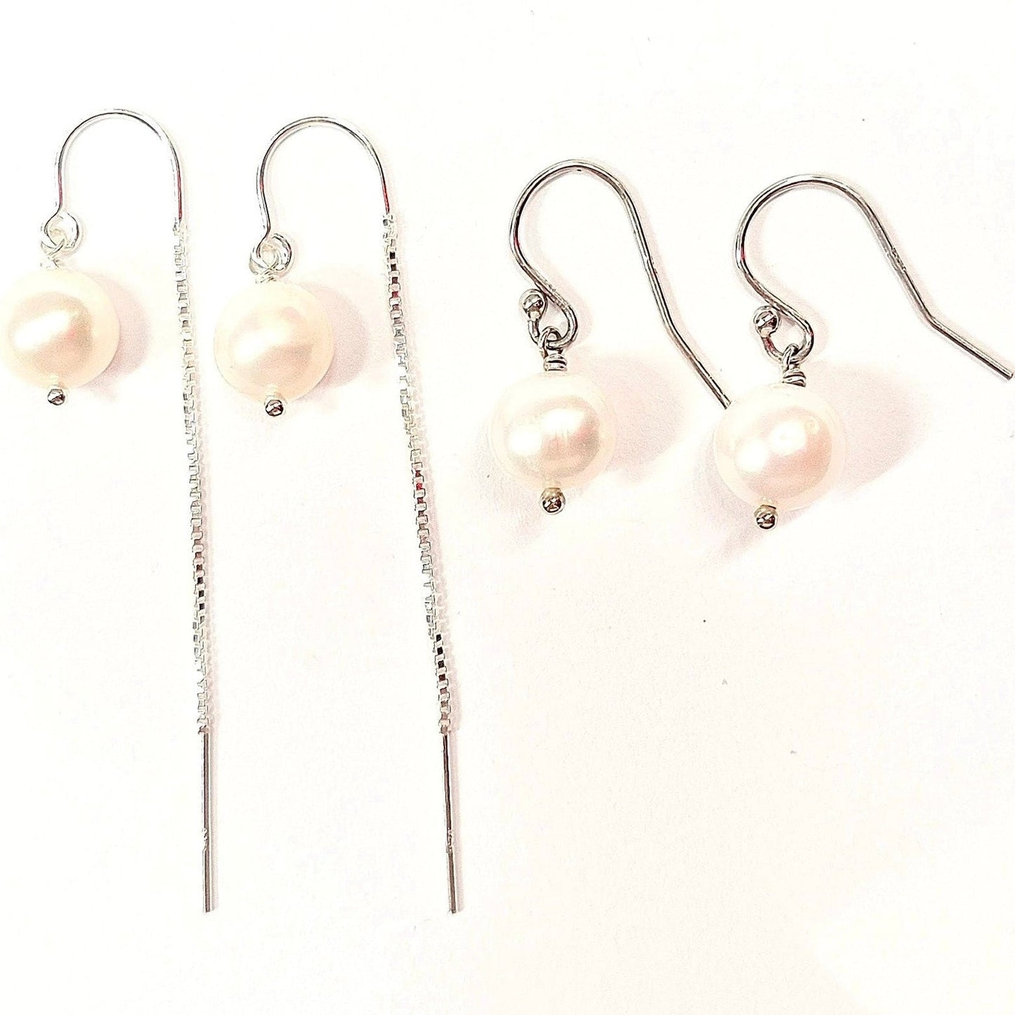 Single Pearl Earrings