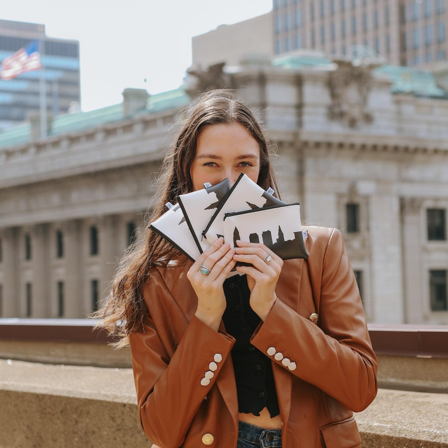Skyline Vegan Leather Mini Wallet