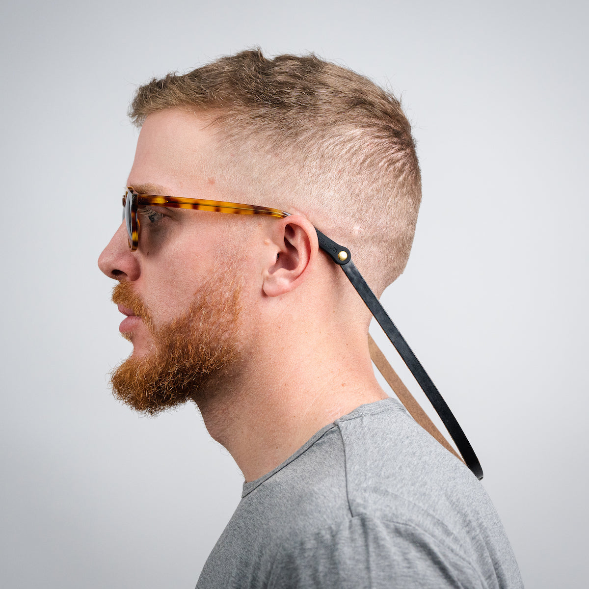 Slim Leather Sunglass Strap (Waxed Montauk)