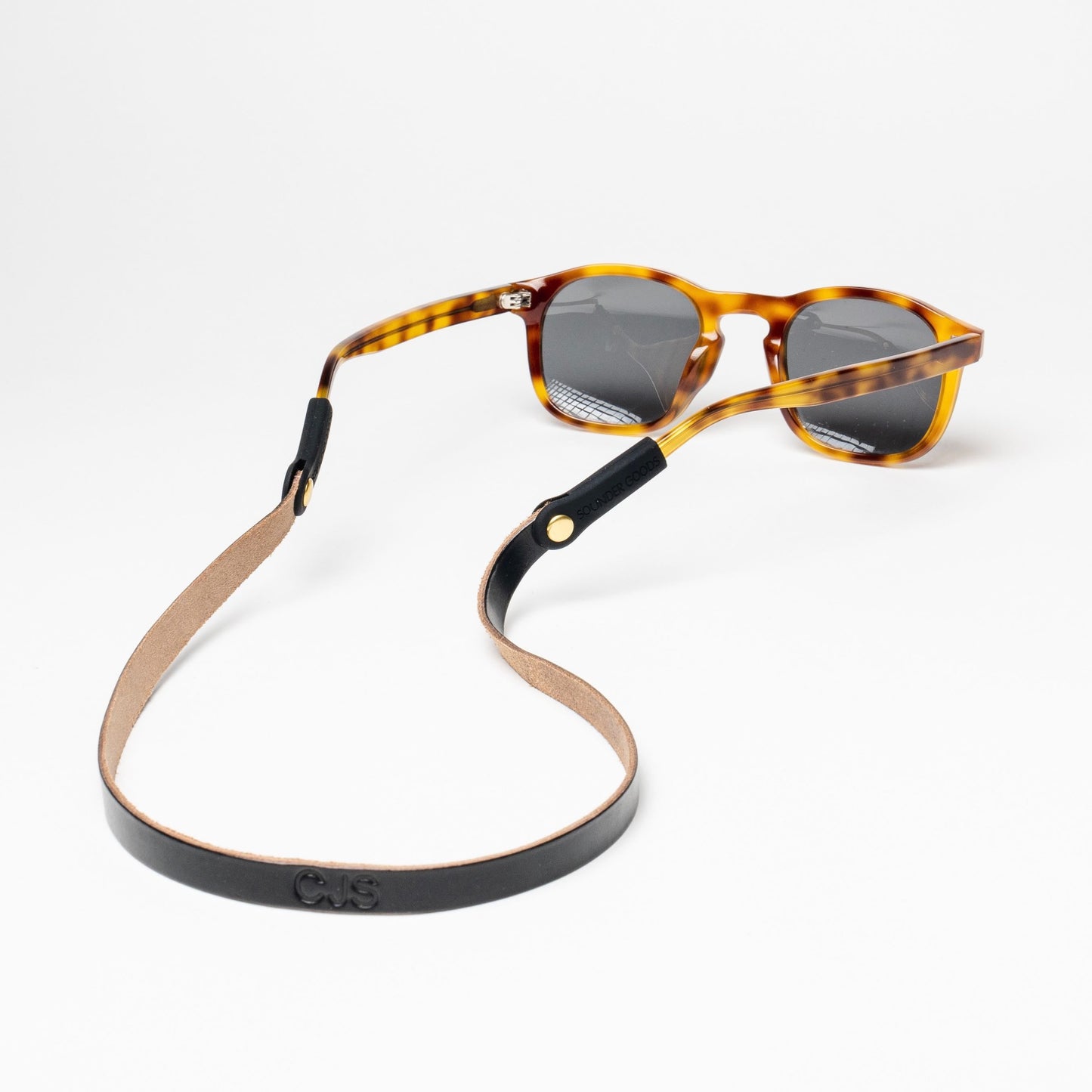 Slim Leather Sunglass Strap (Waxed Montauk)