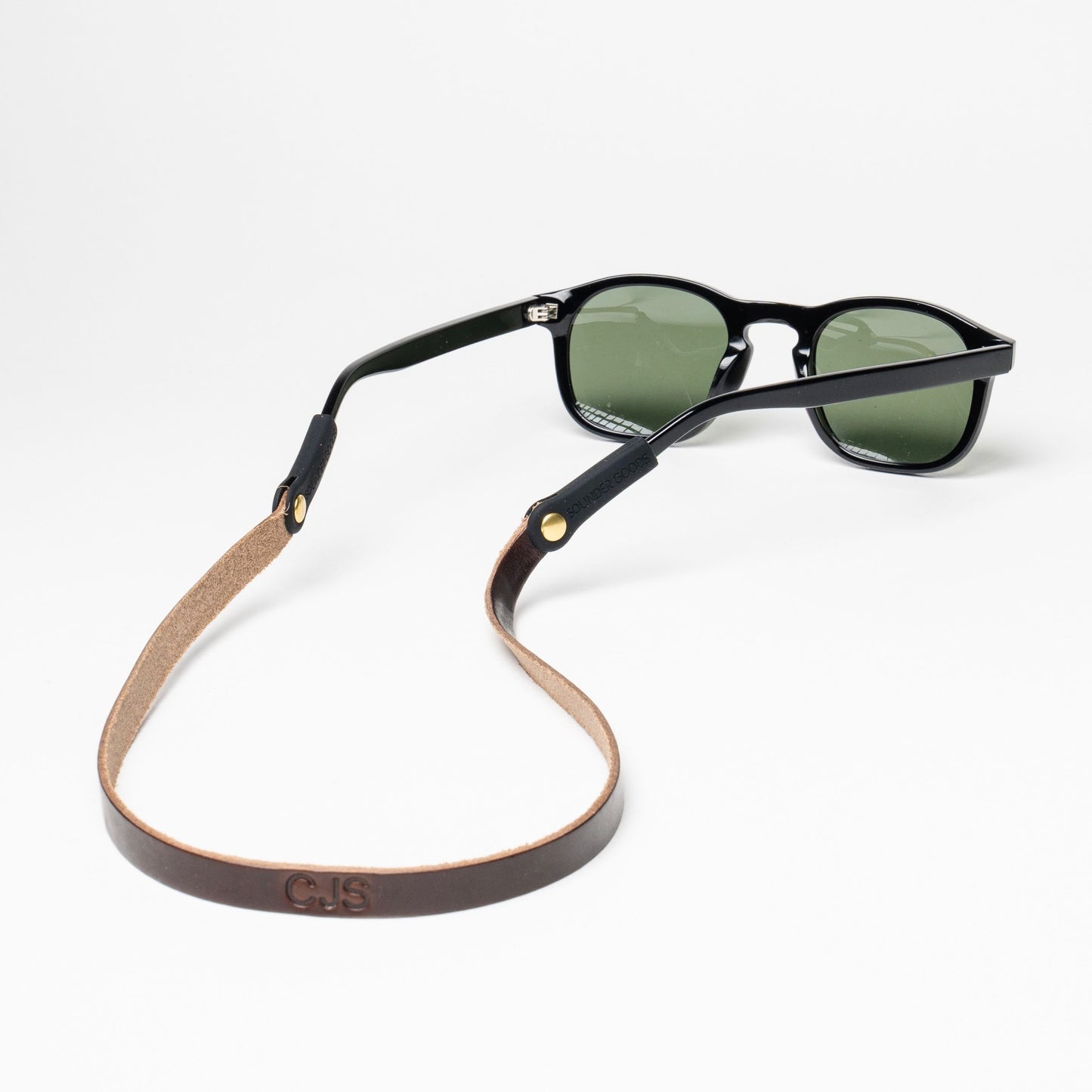 Slim Leather Sunglass Strap (Waxed Montauk)