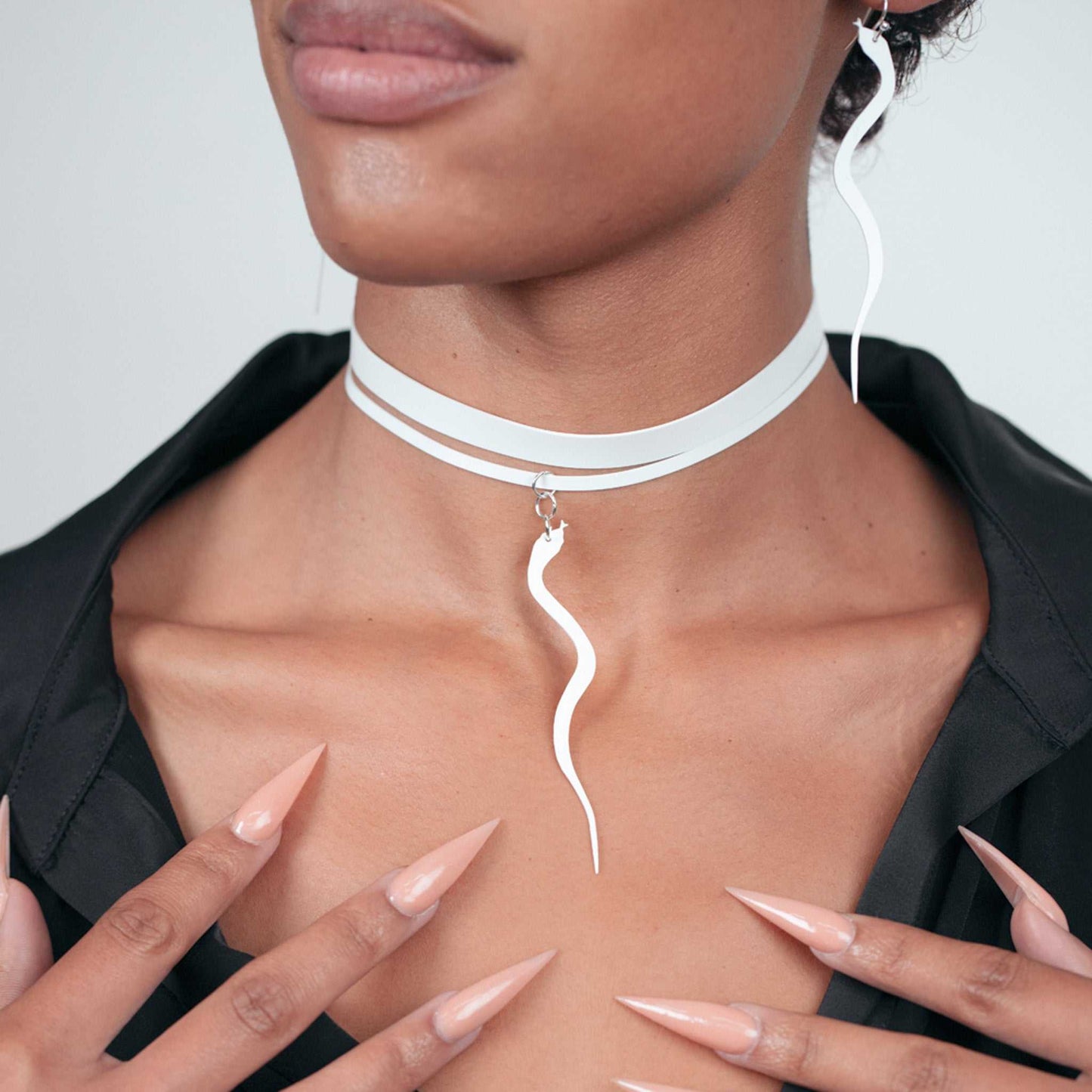Snake Charm Ribbon Choker