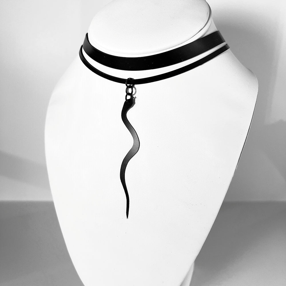 Snake Charm Ribbon Choker