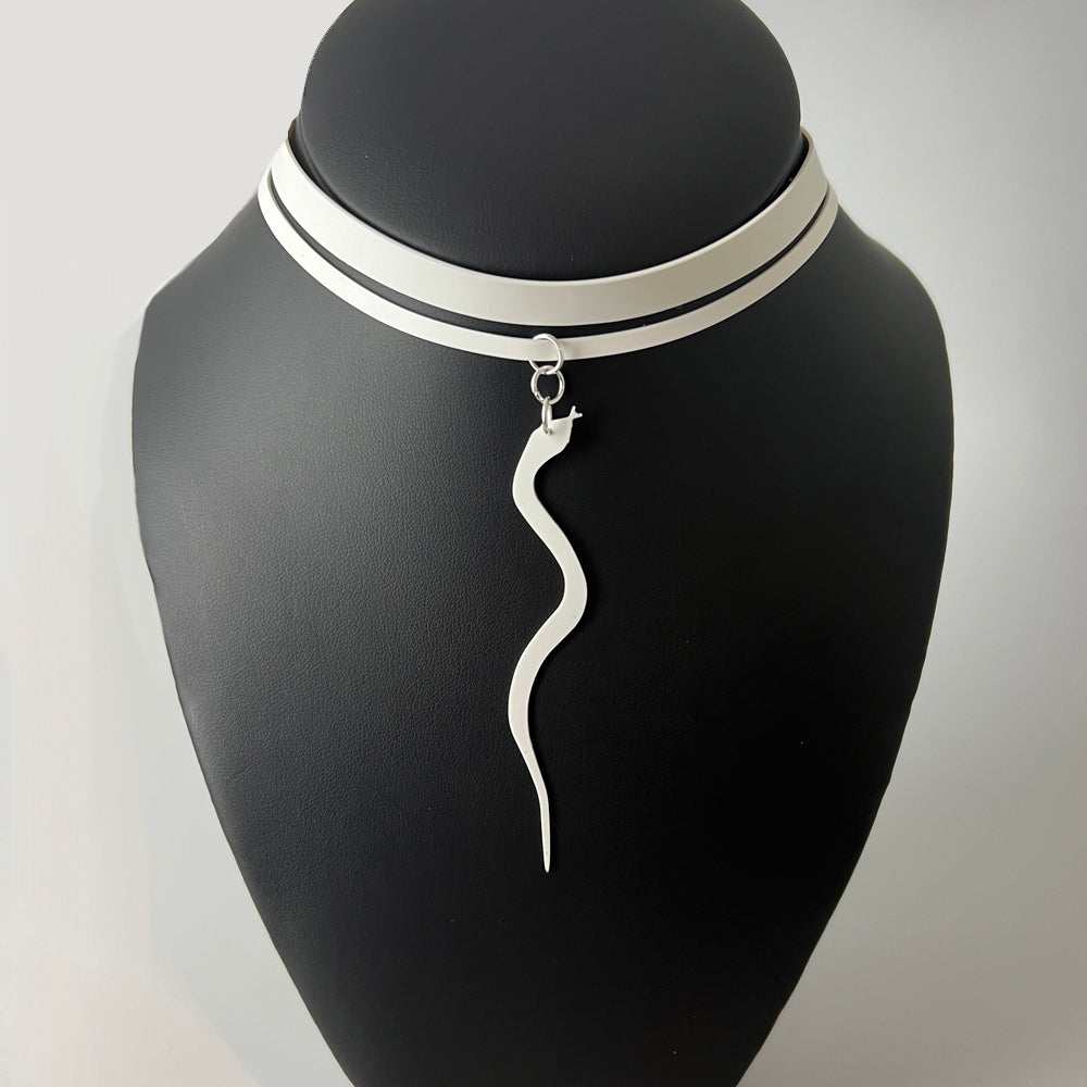 Snake Charm Ribbon Choker