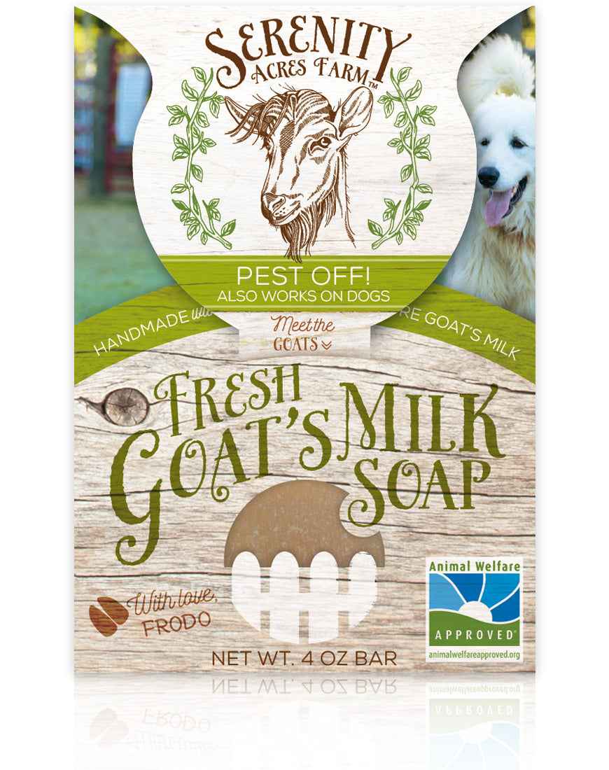 Pest Off Goat Milk Soap for Dogs and Humans | Outdoor & Camper’s Bar by Serenity Acres Farm™