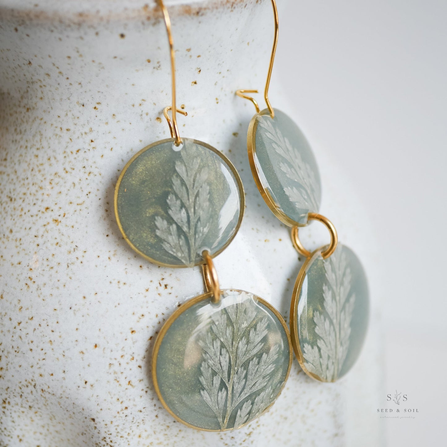 Emerald Fern Boho Babe Earrings