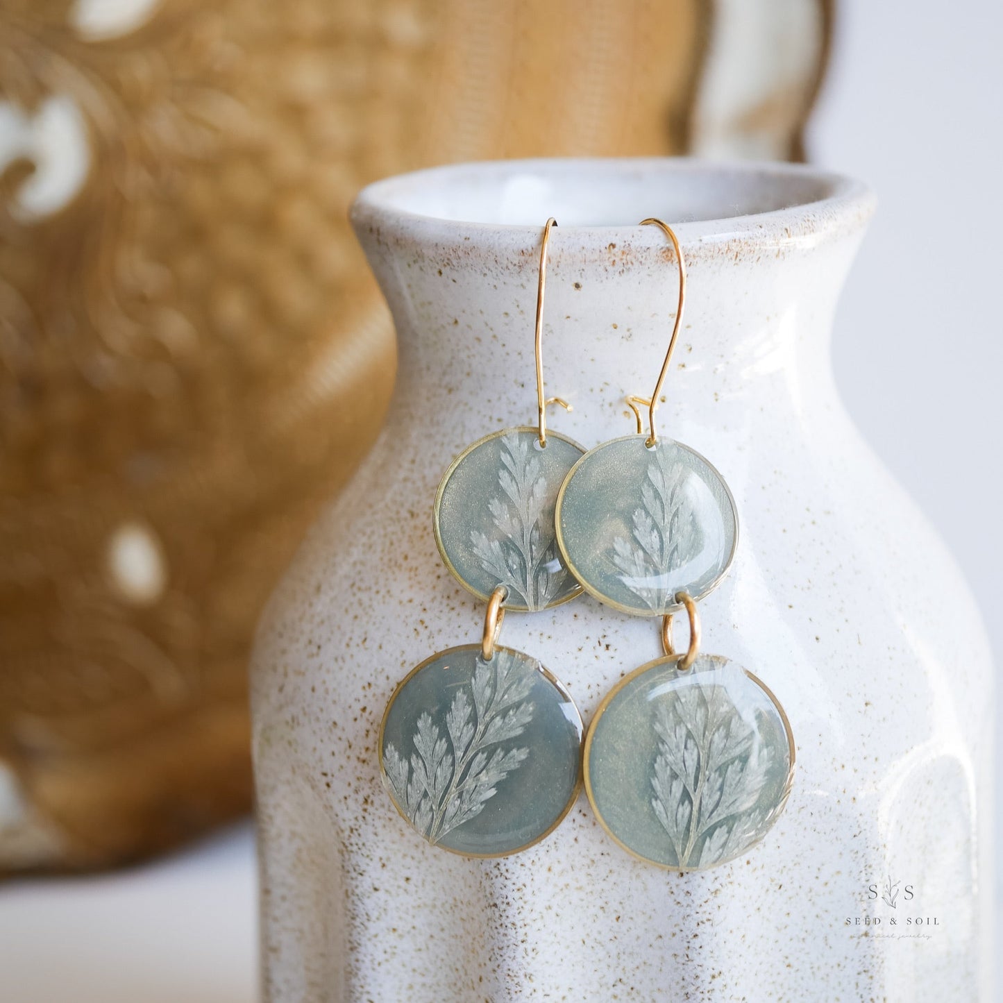 Emerald Fern Boho Babe Earrings