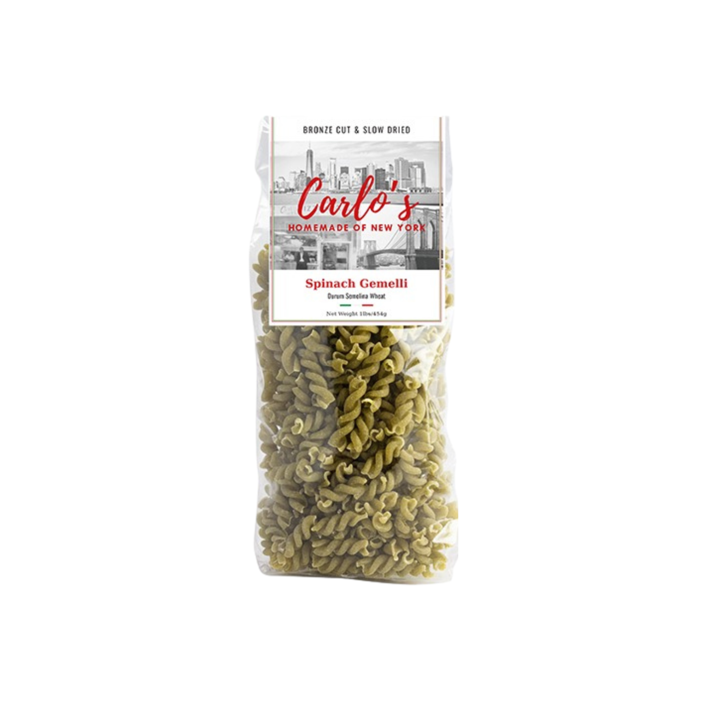 Carlo’s Homemade of NY - Bronze Cut Slow Dried Pasta - 4 Pack Combo