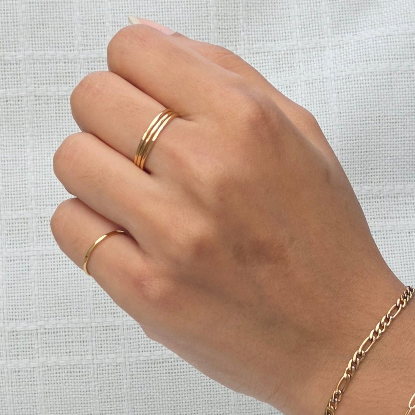 Hammered Stacking Ring