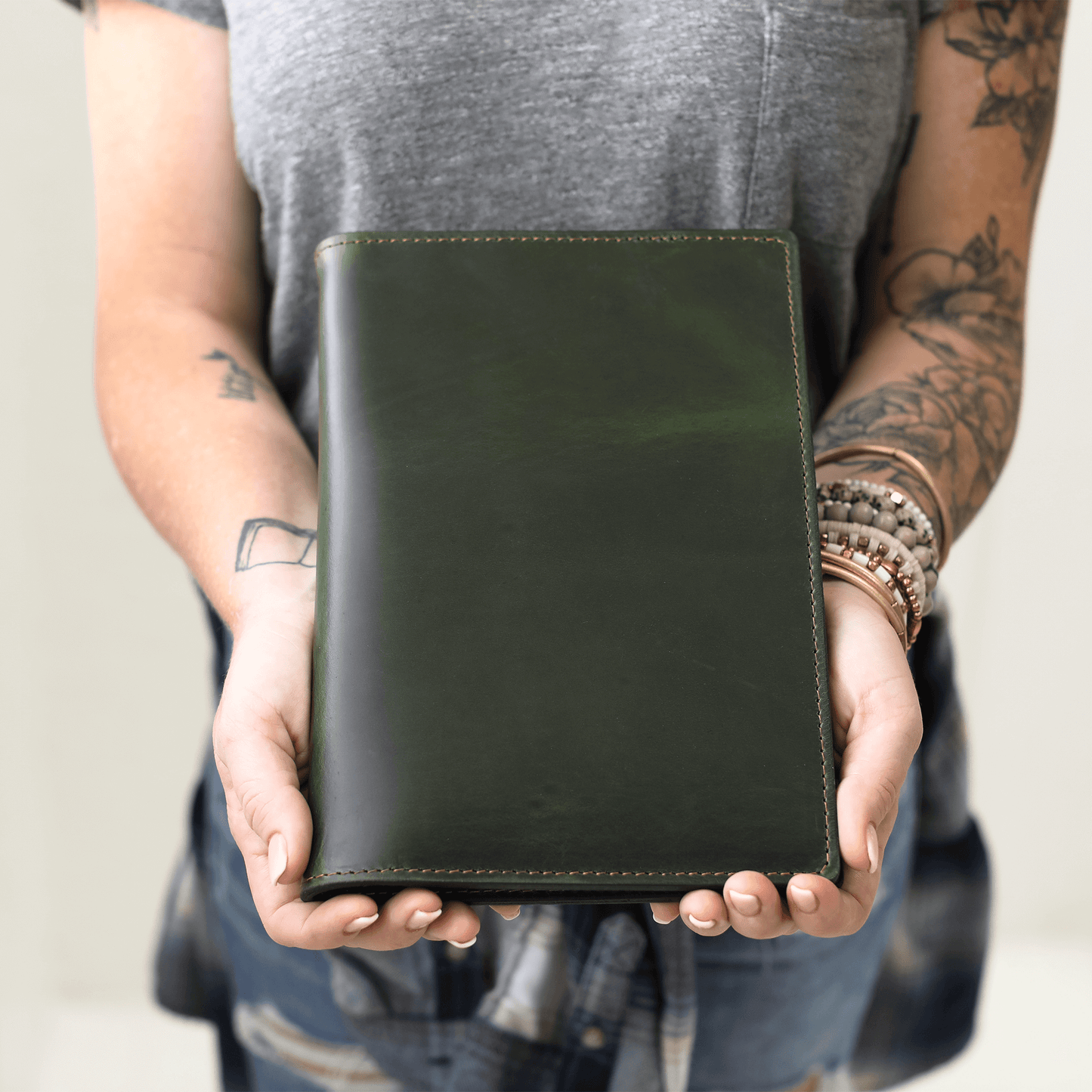 Leather Steno Pad All For American