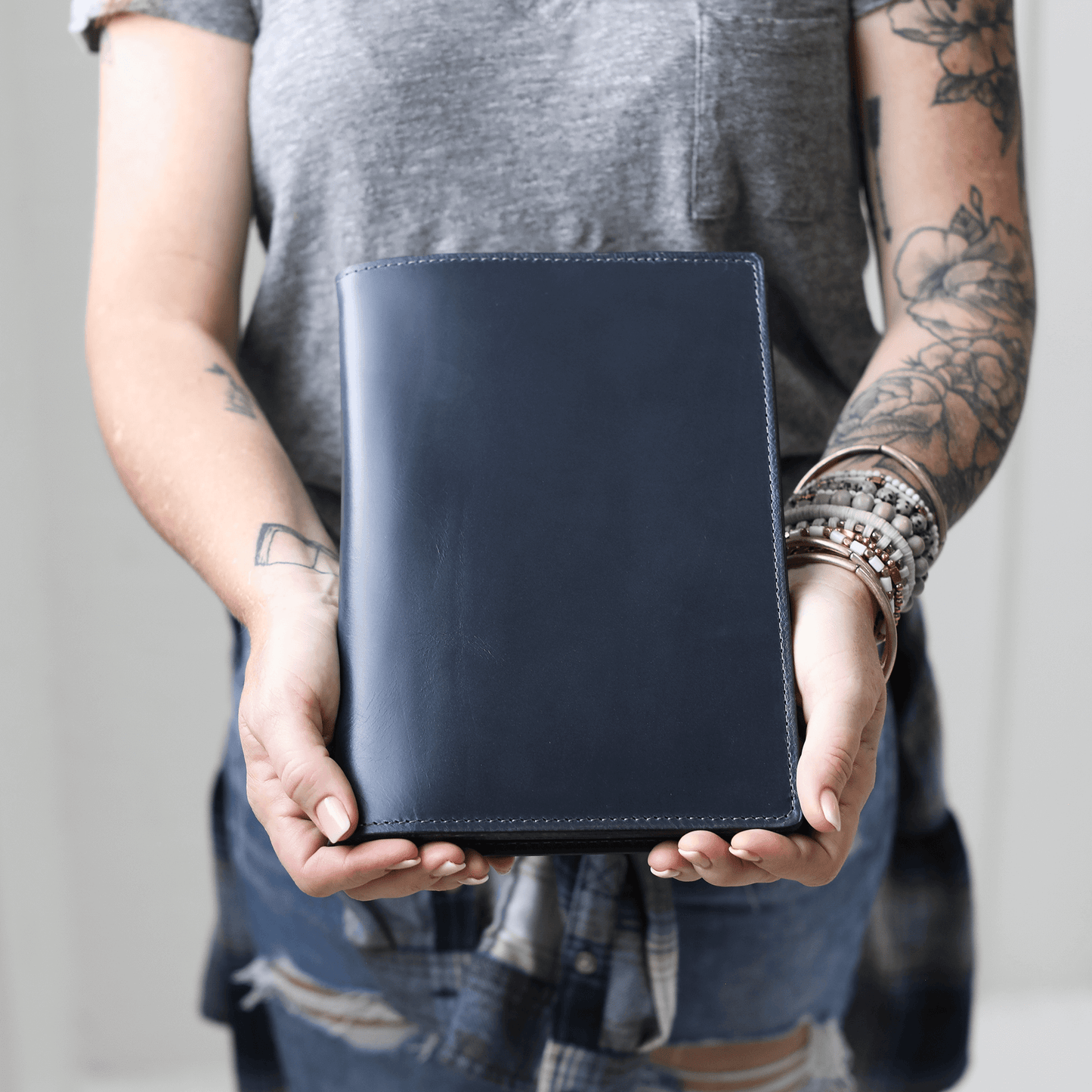 Leather Steno Pad All For American