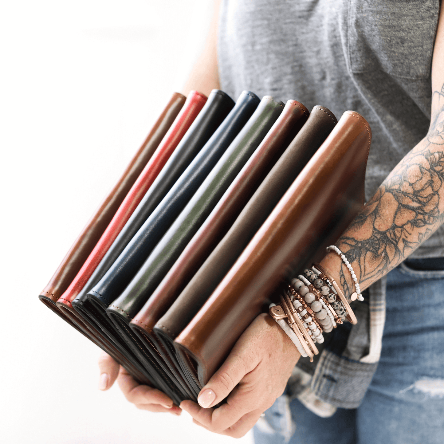 Leather Steno Pad All For American