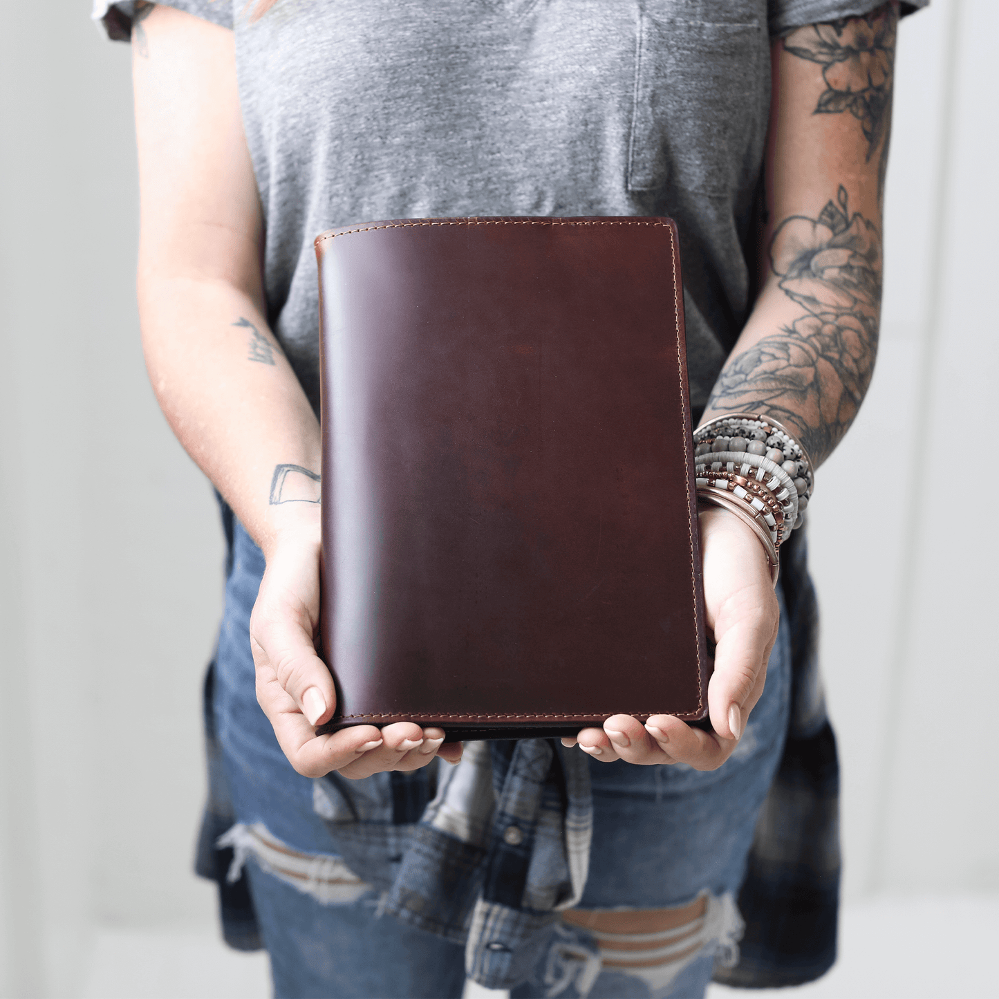 Leather Steno Pad All For American