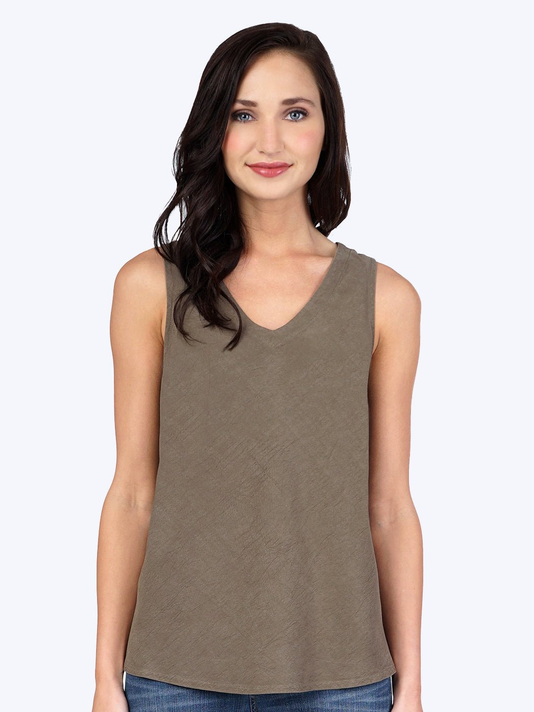 Tianello Plus  TENCEL™ Whisper Knit Erika Tank 0X, 1X, 2X, 3X