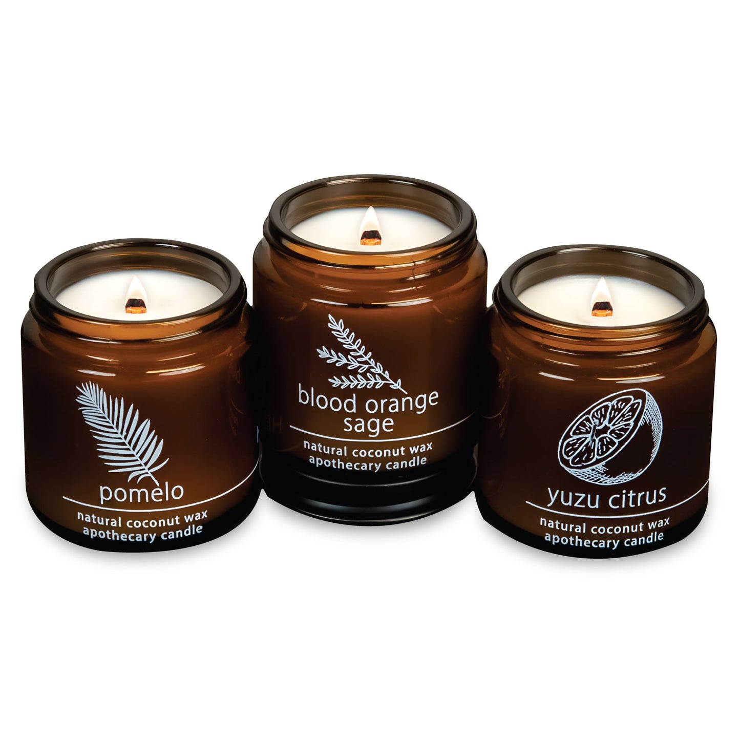 Citrus Apothecary Candle Trio