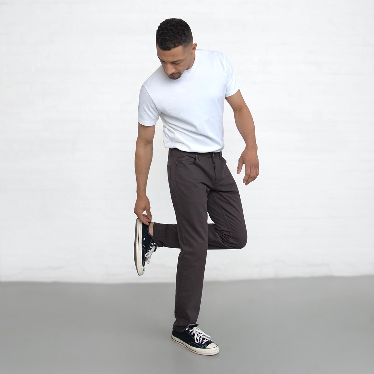 100% Cotton Tailored Fit Espresso