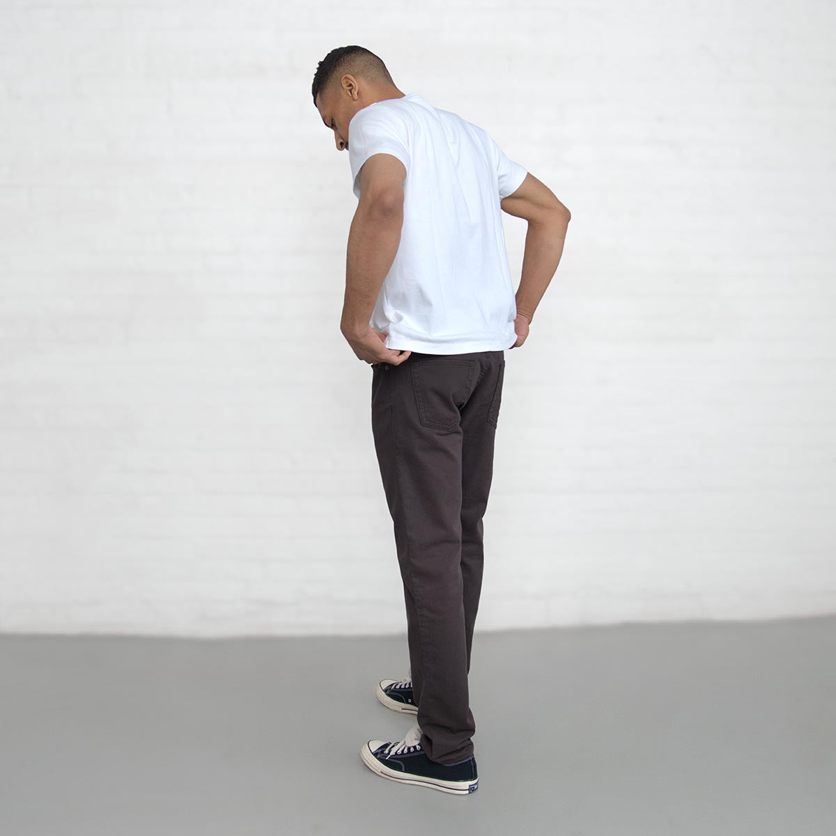 100% Cotton Tailored Fit Espresso