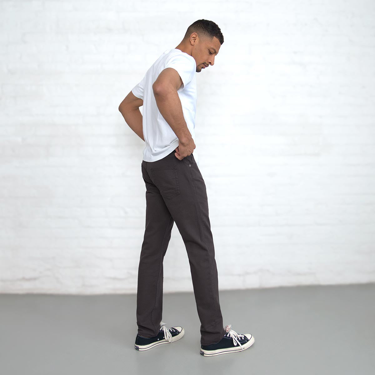 100% Cotton Tailored Fit Espresso