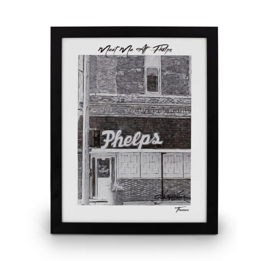 Sale Broken Glass | "Meet Me At Phelps" | 14" x 11" | By Kent Theesen