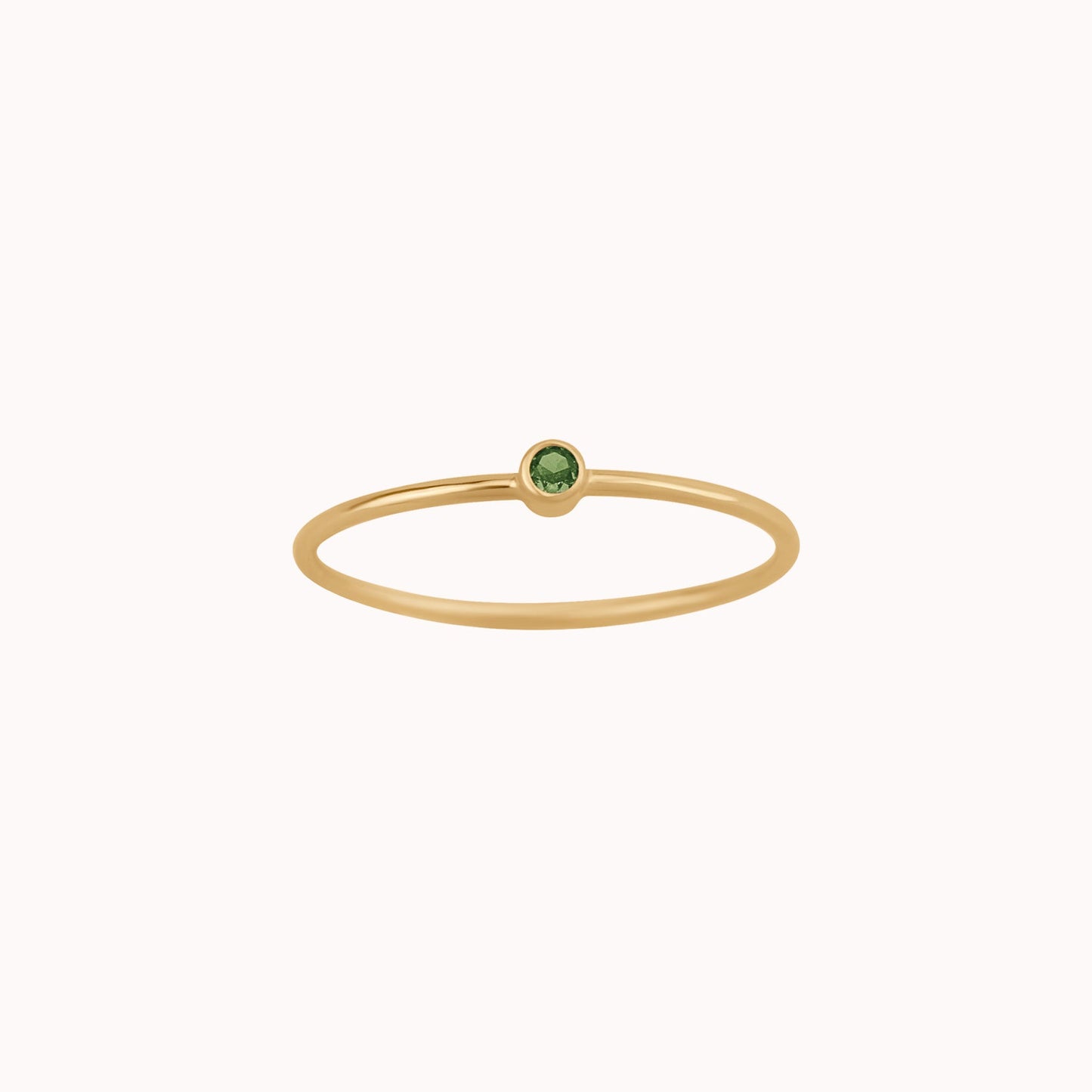 Tiny August Birthstone Ring ∙ Peridot