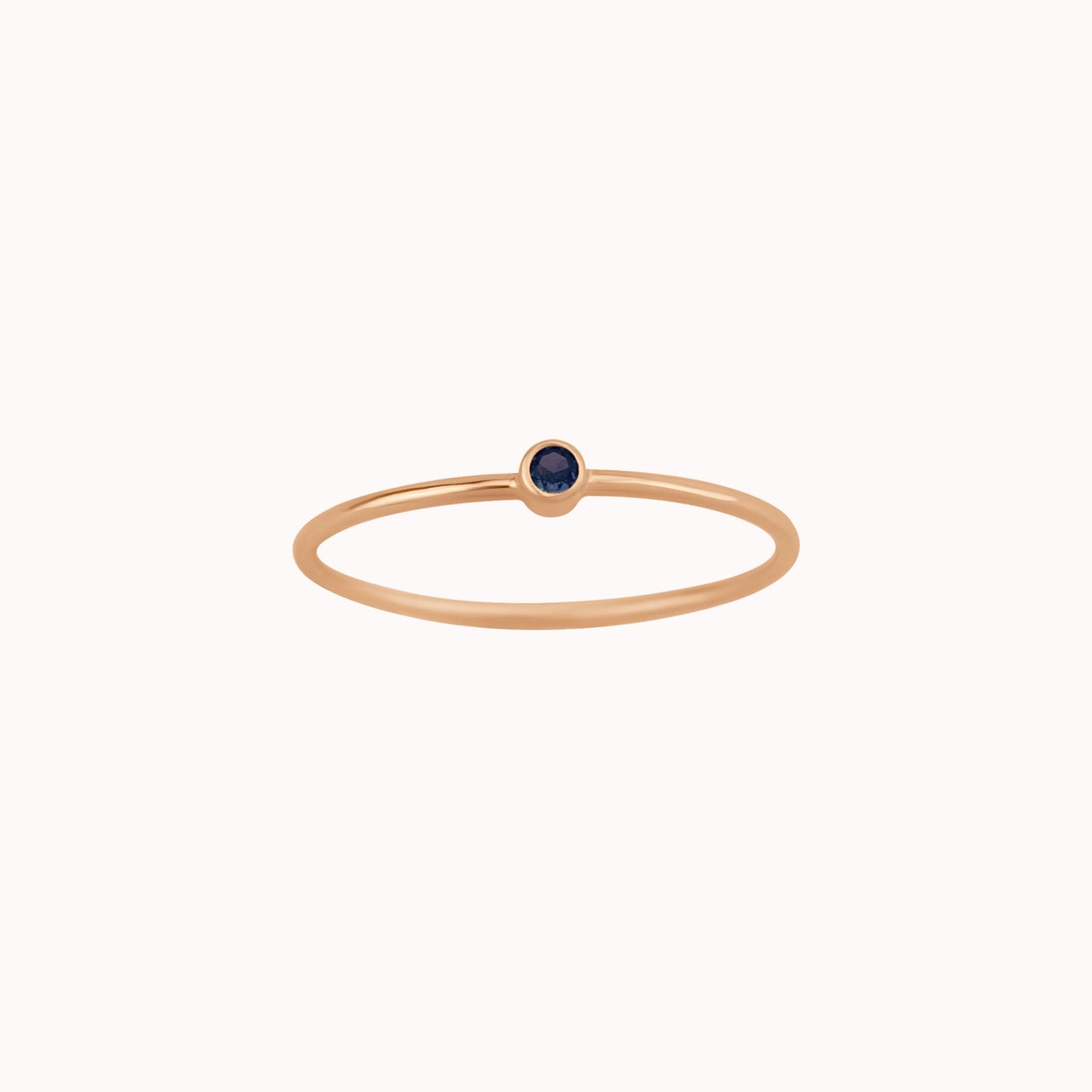 Tiny September Birthstone Ring ∙ Sapphire