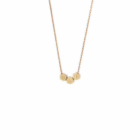 Tiny Hexagons Necklace