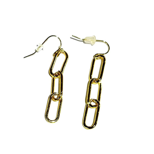 Triple Paperclip Earrings