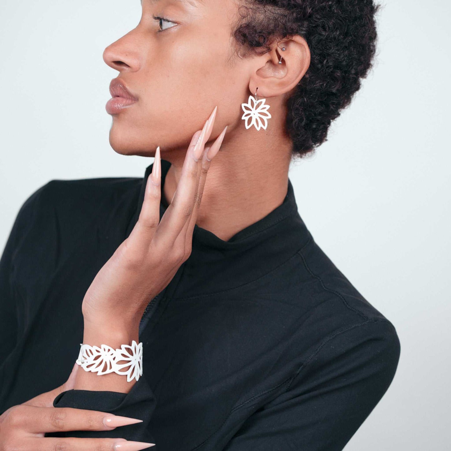 Tropical Flower Earrings