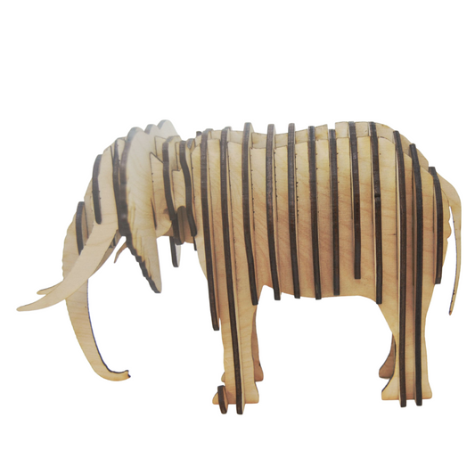 3D Elephant Wooden Puzzle | RCK Creations & More