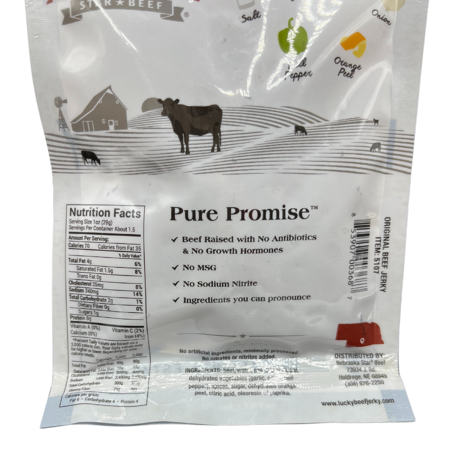 Original Beef Jerky | 1.5 oz | Nebraska Star Beef