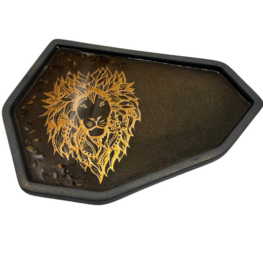 Concrete & Resin Decorative Pottery Tray | 9" x 6.75" | Color Crete Creations