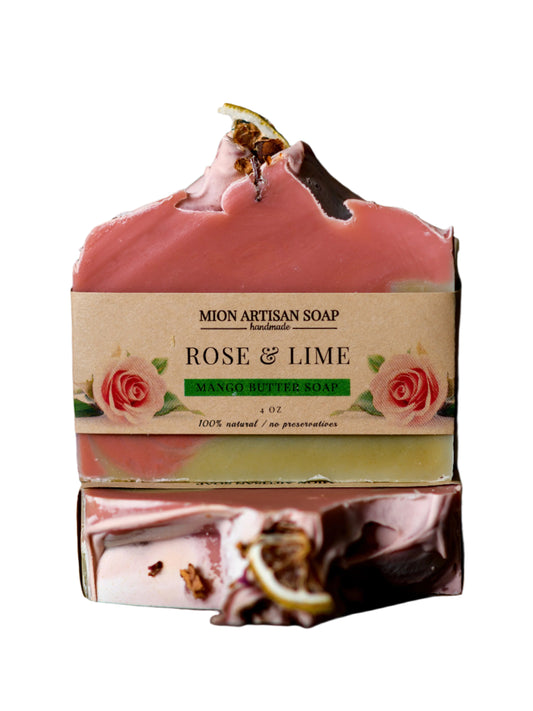 Rose & Lime | Mango Butter Soap