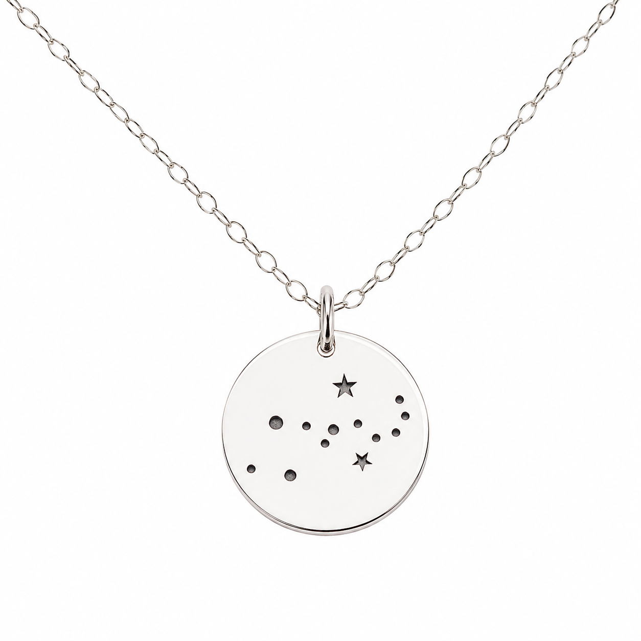 Virgo Charm Zodiac Necklace - Sterling Silver Jewelry