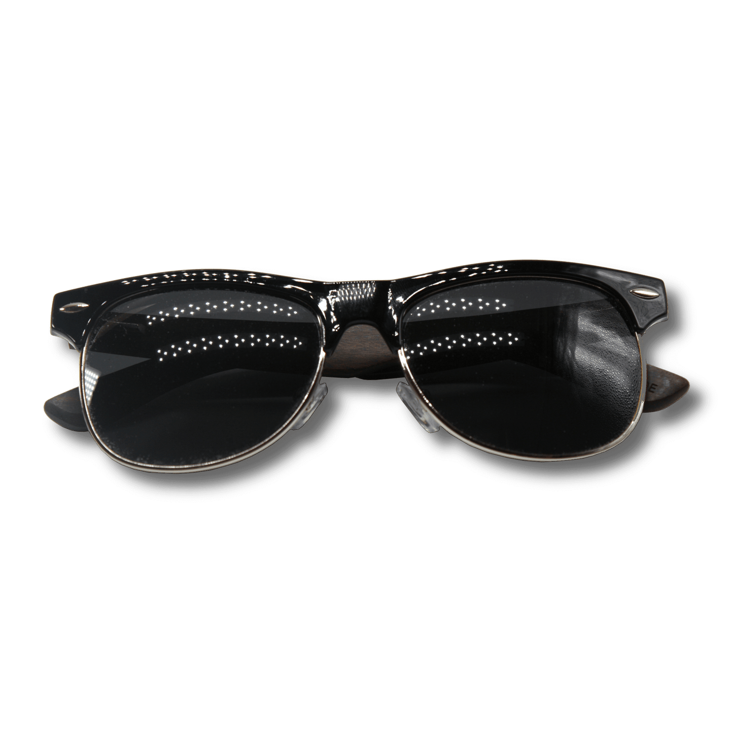 Real Ebony Browline Style RetroShade Sunglasses by WUDN