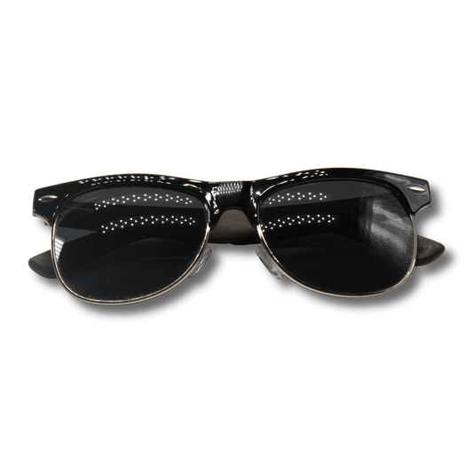 Real Ebony Browline Style RetroShade Sunglasses by WUDN