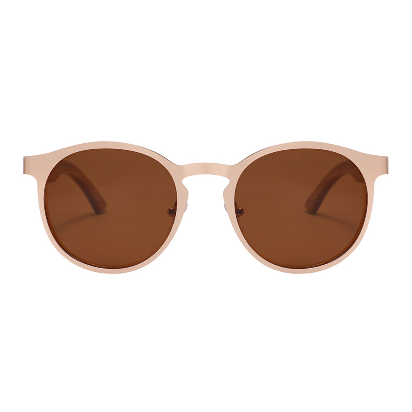 Hybrid Wooden Rounds - Real Wood & Polarized Lenses by WUDN