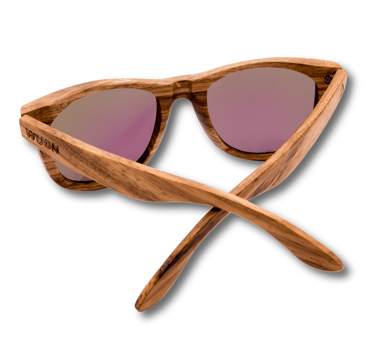 Real Zebra All Wood Jacks Sunglasses by WUDN