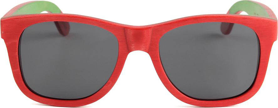 Recycled Skatedeck Bluntslide Red Sunglasses by WUDN