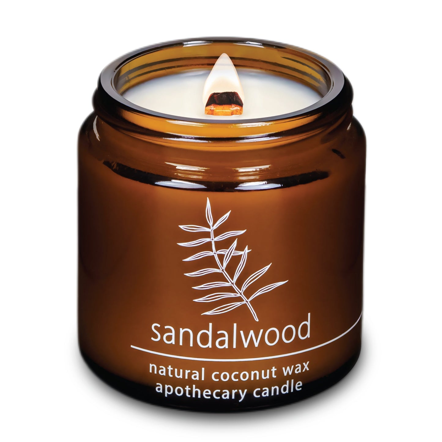 Sandalwood | Wood Wick Candle with Natural Coconut Wax