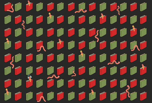 Book Worm Wrapping Paper