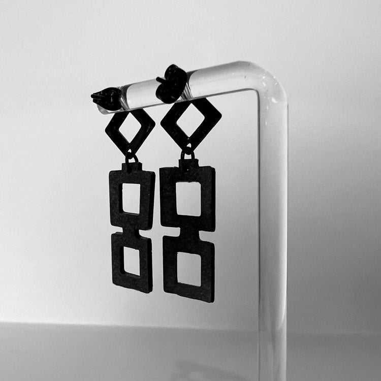 Diamond+Chain Earrings