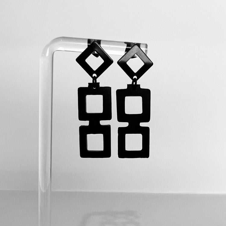 Diamond+Chain Earrings