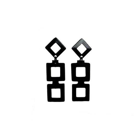 Diamond+Chain Earrings