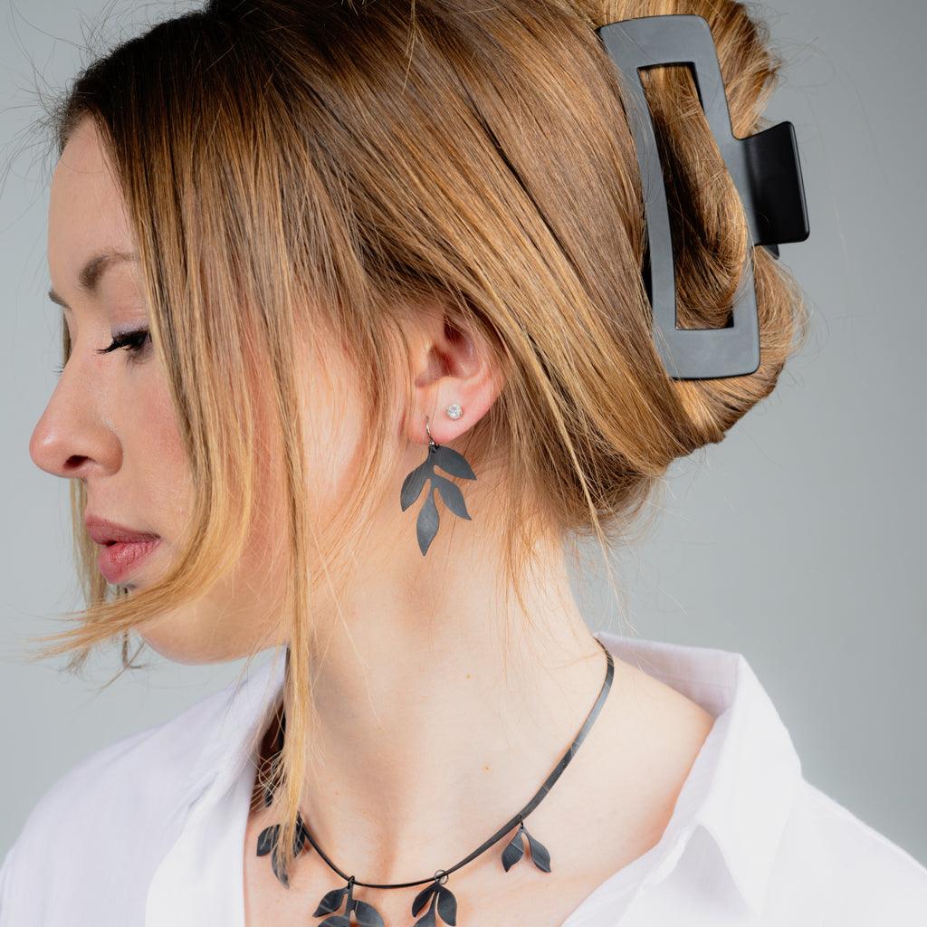 Wisteria Cascading Leaf Earrings