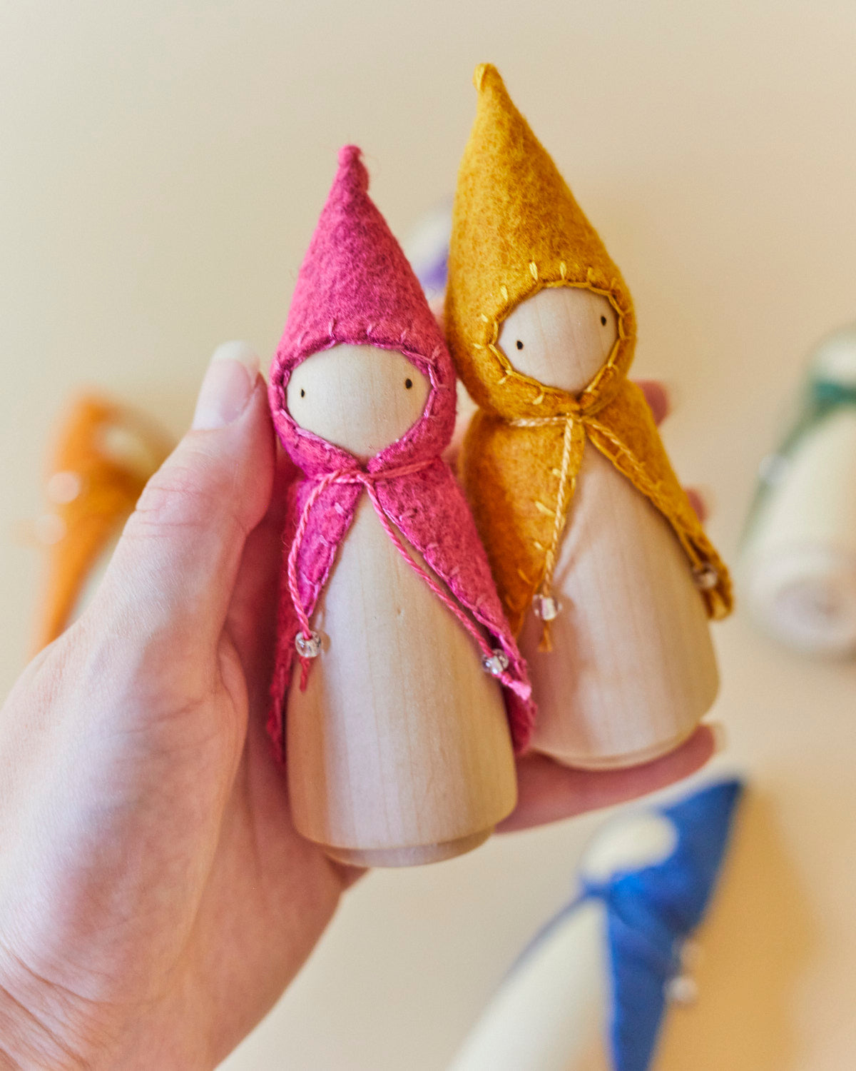 Purple Wooden Gnome
