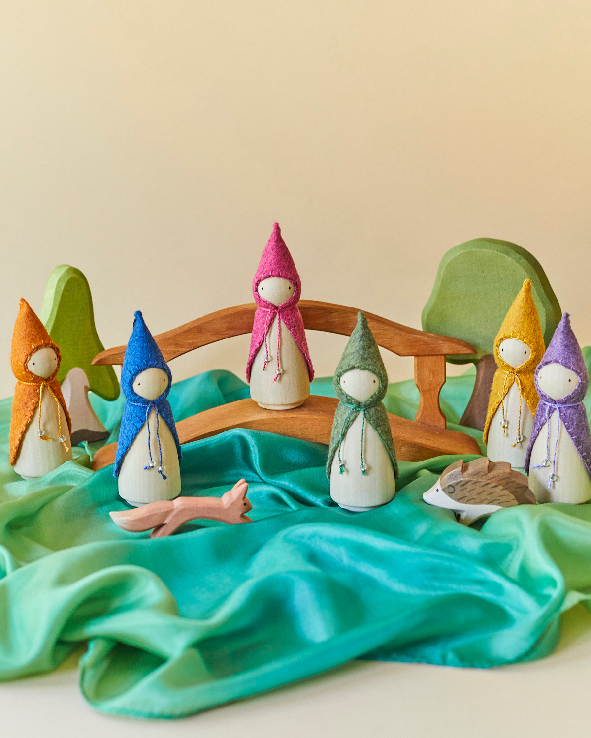 Purple Wooden Gnome