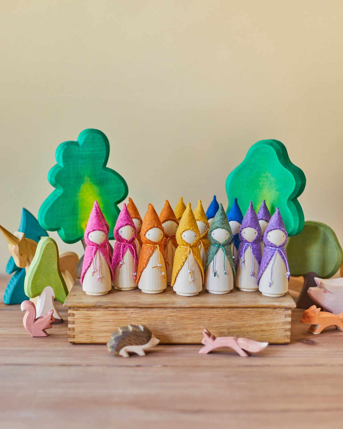 Yellow Wooden Gnome