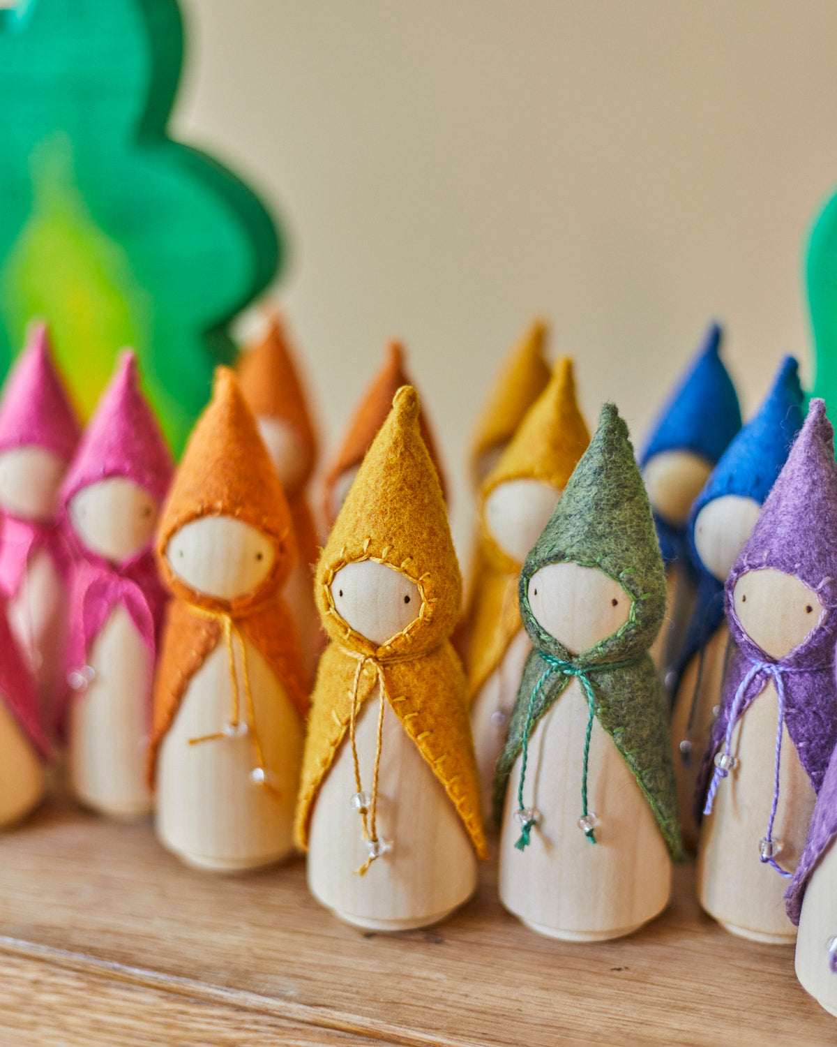Purple Wooden Gnome