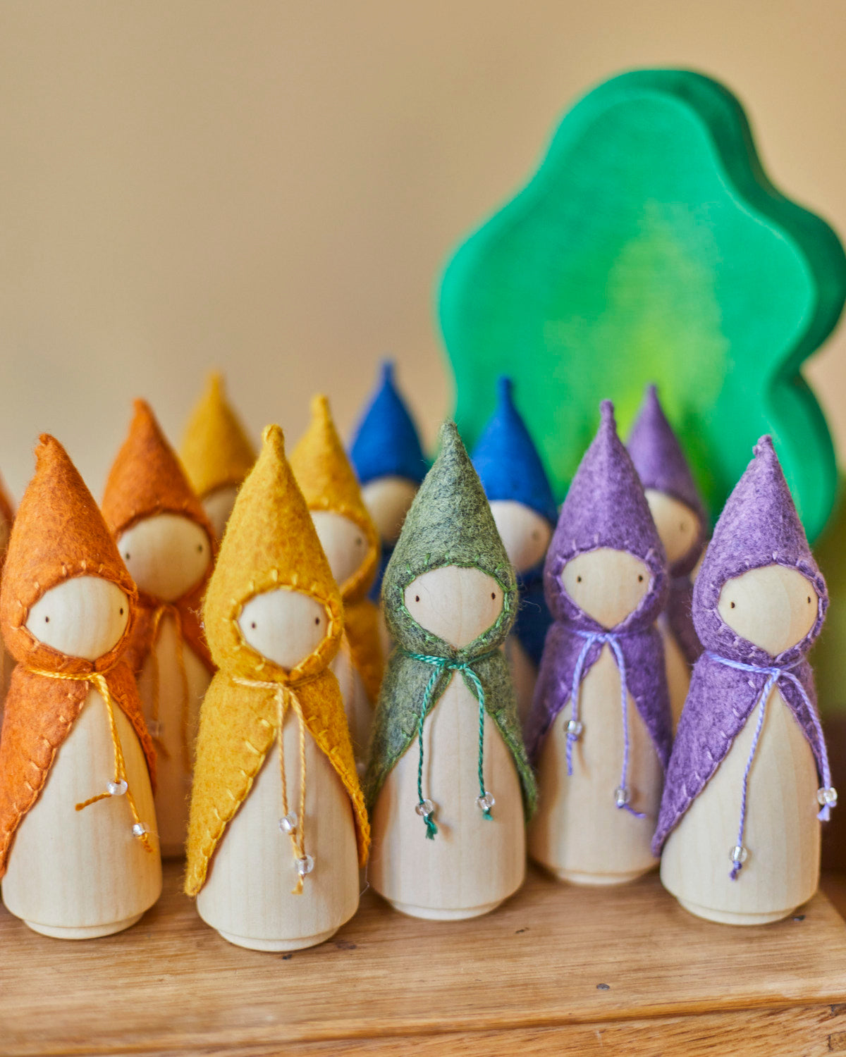 Yellow Wooden Gnome