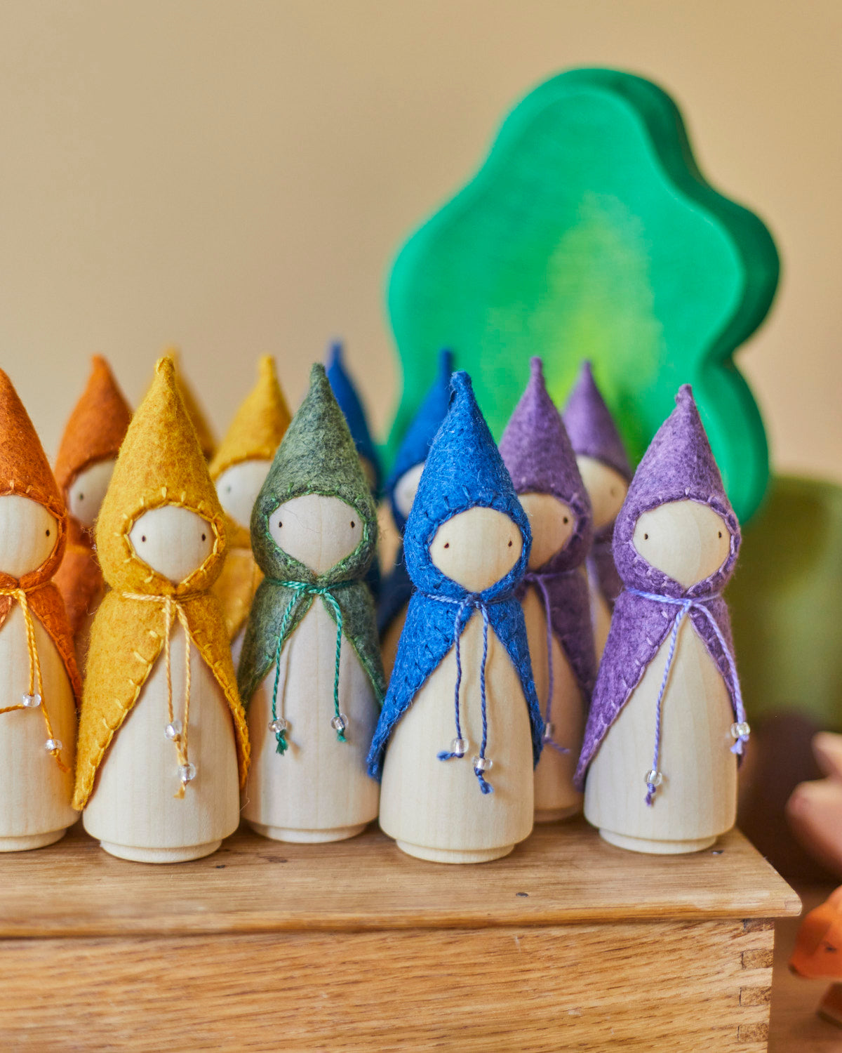 Yellow Wooden Gnome